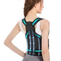 Adjustable Full Back Neoprene Brace Custom Logo Hunchback Straightener Posture Corrector Back Protector Professional Flexible S juoda