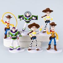 Toy Story Blind Box Figure Buzz Lightyear Astronaut Woody Jessie Anime Model Cake Topper 6 types of second-generation toy story [bag]
