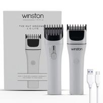 Winston Nut Groomer 1.0 Lite Rechargeable Waterproof Body and Ball Trimmer with Unique Dial Guide for 7 Length Settings & No Cut Ceramic Blade Suit
