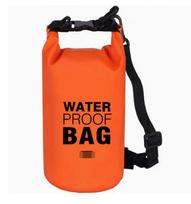 20L Backpack Orange for Outdoor Beach Kayaking - Dry Bag with Phone Pocket for Men Women one size