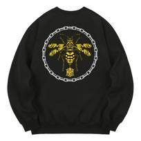 Khan 6312 Kmb0011 Bumblebee Fleece-Lined Sweatshirt - Black L
