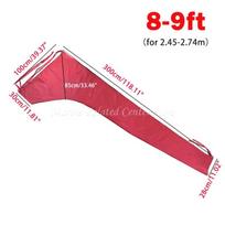 Red Mainsail Boom Cover, Boat Sail Cover, 210D For 8-13Ft Waterproof Anti UV Sunshade Dustproof Boom Sail Cover Boat Cover 8-9ft