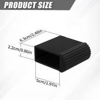4/8PCS Non-slip Rubber Ladder Feet Conductor Feet For Traverse Outdoor Shoe Replacement Shoe Spare Part Rubber Feet 50x22mm  4PCS