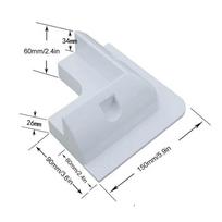 RV Solar Mounting Bracket Drill-Free Plastic Photovoltaic Panel Fixing Corner Brackets Kit For RV Caravans Vehicles Motorhomes White Corner Bracket