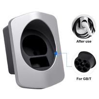 JDMEX Type2 EV Charger Holder IEC62196-2 Charging Cable Organizer Plug Holder Sleek Wallbox EV Charger Support Type 1GBT GBT Silver