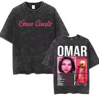 Rapper Omar Courtz Primera Musa World Tour T Shirts Men Women Fashion Gothic Hip Hop T-shirt Vintage Washed Short Sleeve T-shirt S įvairiaspalvis