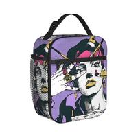 J-JoJos Bizarre Adventure Brilliant Art Insulated Lunch Bags Portable Reusable Thermal Bag Tote Lunch Box Beach  Outdoor One Size