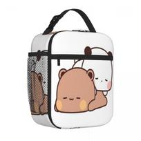 Bestselling Cute Bubu And Dudu Are Sleeping Animal Print Food Cooler Bag Grocery Carry Commuter Lunch Bag One Size