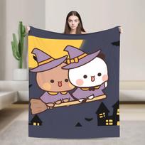 Bubu Dudu Halloween Super Soft Blanket Children Plush Bedding Throws Fashion Couch Bed Flannel Bedspread Sofa Bed Cover Size: 75*100cm, Weight: 230 GSM
