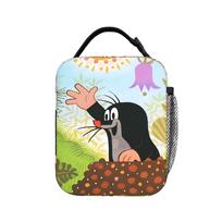 Czech Cartoon Krtek Mole Lunch Bag  School Lunch Box Adult Casual Custom Thermal Lunch Bags Oxford Portable Zipper Cooler Bag One Size
