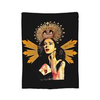 Lola Flores Lola Sorrowful Blanket Flannel Throw Blanket Summer Air Conditioning Portable Ultra-Soft Warm Bedsprea, Size: 75*100cm, Weight: 230 GSM