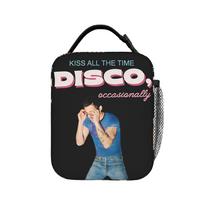 Harrys Styles Kiss All The Time Disco Lunch Bag  Picnic Lunch Box For Unisex Casual Thermal Tote Handbags Portable Cooler Bag One Size