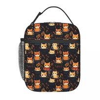 Lunch Bag Cartoon Magic Cats Portable Lunch Box For Women Mugs in Delight Picnic Cooler Bag Casual Waterproof Thermal Lunch Bags One Size