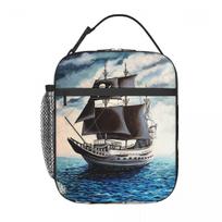 Lost Pirate Kingdom Insulated Lunch Bag for Women Kids Portable Food Boxes Thermal Lunch Box Tote One Size