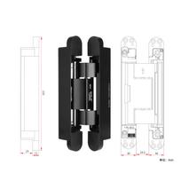 Hot Sale Modern Design 2D Adjustable Soft Self-Closing Hydraulic Aluminum Alloy Conceal Wood Door Hinge Spring Closer Heavy-Duty juoda