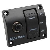 12V&24V  3-WAY  SWITCH PANEL FOR BILGE PUMP  Bilge Pump Control Switch Marine Panel Switch Automatic Pump Ship By Aliexpress