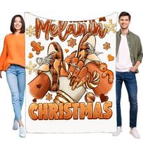 Melanin Christmas Blanket Cozy Throw for Home Decor Lightweight Gift Soft & Warm for Holidays Perfect for Couch Sofa and Bed Lov Size: 75*100cm, Weight: 230 GSM