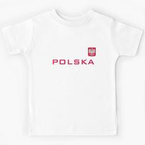 POLSKA POLAND FLAG SPORTS FOOTBALL SOCCER ATHLETIC JERSEY Kids T-Shirt 100