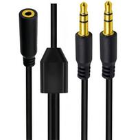 Quality 3.5mm Auxiliary Splitter Audios Cable Gold Plated Connectors AntiOxidation Coating for Stable Signal Transfer Longevity
