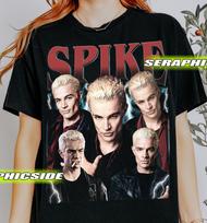 Limited Spike Buffy The Vampire Slayer Vintage T-Shirt, Spike Vampire Bootleg Fan Tee Graphic T-Shirt, Gift For Woman and Man Unisex T-Shirt 2XL