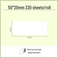 Tie Boshi A50Pro Blank Thermal Label Paper CN plug (adapter included) balta