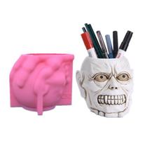 Flowerpot Silicone Mold Pen Holder Mold Epoxy Resin DIY Jewelry Making Tools 1
