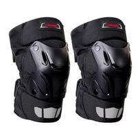 Motorcycle Knee Pads Off-Road Riding Warm Thermal Protection With Quick-Release Buckle Velvet-Lined Sponge Padding K01 Black black