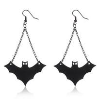 Vintage Halloween Necklace Dark Style Bat Earrings Steampunk Gothic Choker  Wedding Earings