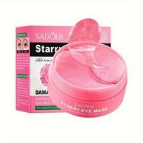 60 vnt SADOER Rose Starry Collagen Paakių kaukė nuo tamsių ratų pašalinama akių maišeliai Drėkinamasis stangrinantis akių pleistras Akių odos priežiūra 60pcs/box