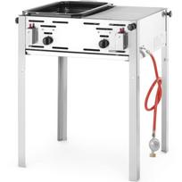 Gas grill with a divided grate and a master maxi 50/50 tray 11kw