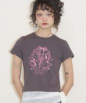 Iligo Tulip Loose Semi T-Shirt Charcoal Os