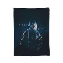 B-Billie-Girl E-eilish Singer Music Blanket Velvet Spring Autumn Breathable Super Warm Throw Blankets for Bedding Bedspreads Size: 75*100cm, Weight: 230 GSM