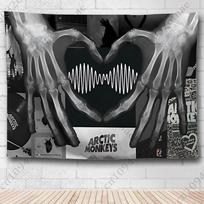Band A-Arctic M-Monkeys Tapestry Hand Pulled Flag to Advertising Cloth,School,Camping,Birthday Party DIY Garden flag Banners 100X70CM