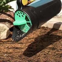 Multifunctional Handheld Garden Seed Spreader Adjustable Seeder Lawn Vegetable Flower Seed Dispenser Gardening Planting Tool Sowing pot green-black
