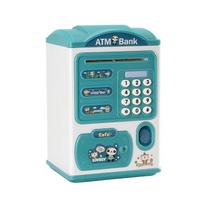 Novel Cartoon Kids Piggy Bank Toys ATM Bank Fingerprint Piggy Bank Children's Gift Savings Toys žalia