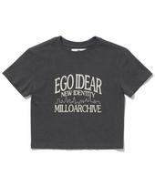 Milo Archive Ego Ideal Arch Crop T-Shirt [Cement Gray] Cement Khaki/S(Women)