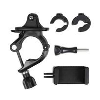 360 Rotation Action Camera Phone Mount E Bike Motorcycle Handlebar Holder for GoPro Hero/DJI Osmo/Insta360/iPhone/Samsung Manual clip juoda