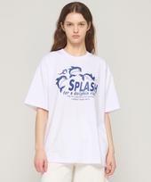 Cargo Bros For Woman Splash Dolphin Short Sleeve T-Shirt (White) L
