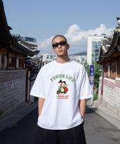 One Hundred Percent Ohpxharmonia4 Joseon Scooter Semi-Over Short Sleeve T-Shirt Black/Xl(105)