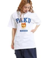 Cream Soda Lab Paku Logo Short Sleeve T-Shirt White Blue L