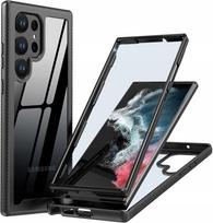 Etui Pancerne Exo 360° Do Samsung S22 Ultra Z Czytnikiem Linii