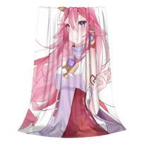 Genshin Impact Blanket Yae Miko Anime Flannel Vintage Breathable Throw Blanket for Bedding Lounge Autumn/Winter Size: 75*100cm, Weight: 230 GSM