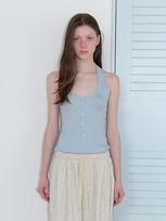 Kinder Baby Button Halter Top - Skyblue Skyblue/Free