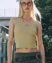Dopsep Stellar Stud Sleeveless In Lime Lime/F