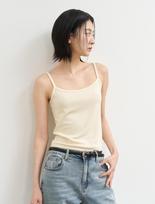 General Idea Eyelet U-Neck Sleeveless [Cream] / Wbe2L01518 Cream/S