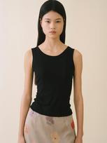 Average Attitude Slim Cut Tank_Black Black/Os