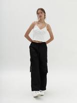 Heatherment Double Lace Camisole (White) Os
