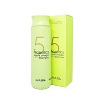Masil 5P ROBIOTICS OBUOLIŲ ACTO ŠAMPŪNAS, Korėjos kosmetika, plaukų priežiūra, KBeauty, SALON EFFECT, pavyzdys