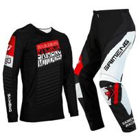 motokroso pavarų komplektas vaikams 4 5 6 7 8 9 10 11 12 13 metų Jaunimas vaikas Motociklas berniukas Mergaitė Jersey Pant Kits lenktyninis kostiumas Visureigis Enduro MX MTB XXL-28 black