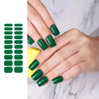 Semi Cured Gel Nail Polish Stickers Solid Color Nail Strips Waterproof Adhesive Full Wraps Gel Nail Art Stickers Decals BSS207